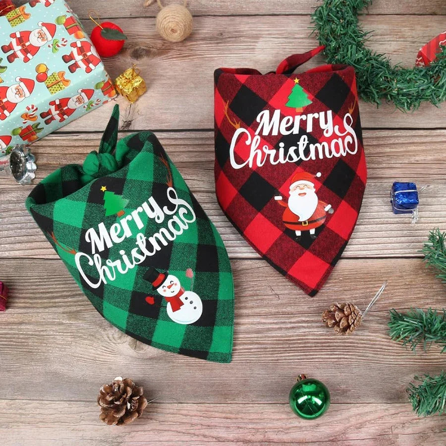 Christmas Dog Bandana: A Festive Scarf for Small and Large Dogs