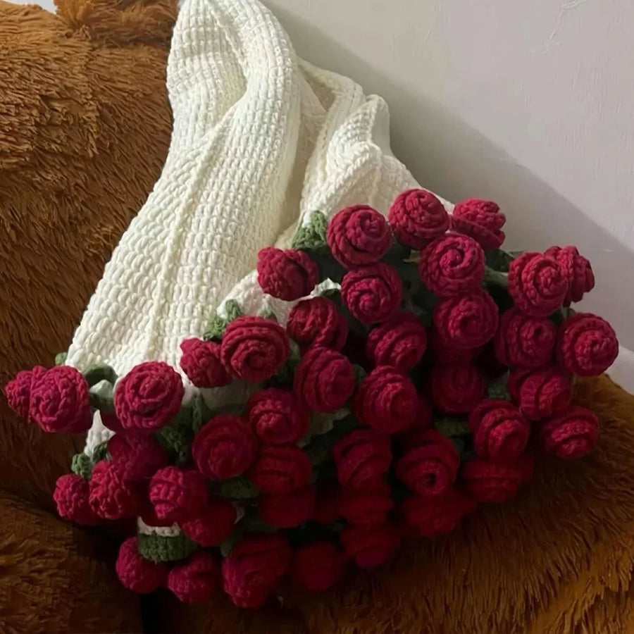 Flower Bouquet Blanket: A Knitted Gift for Birthdays and Valentine's