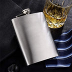 Stainless Steel Pocket Hip Flask with Funnel - Multiple sizes available