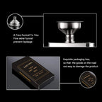 Stainless Steel Pocket Hip Flask with Funnel - Multiple sizes available