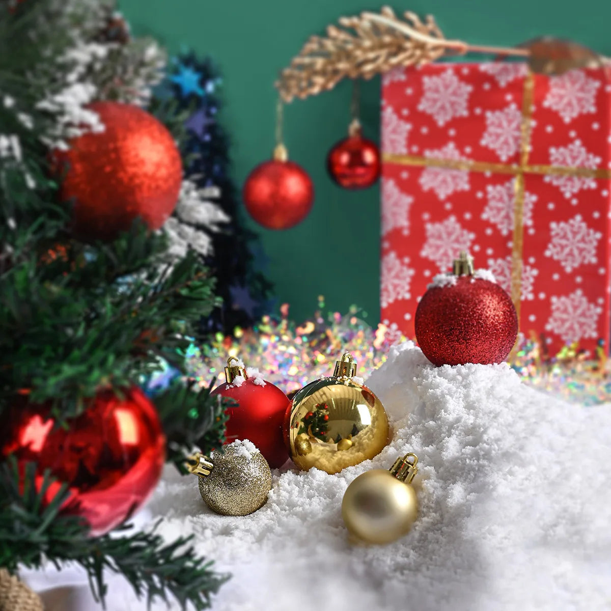 24-Piece Shatterproof Christmas Bauble Set