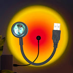 USB Sunset Projection Lamp for Bedroom Walls - ABS+Glass