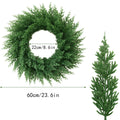 Artificial Cedar Christmas Wreath, Real Touch Needles