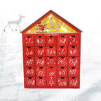 Wooden Village House Advent Calendar, 24 Drawers - Wood