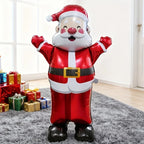 Standing Waving Santa Claus Foil Balloon, 70 Inch