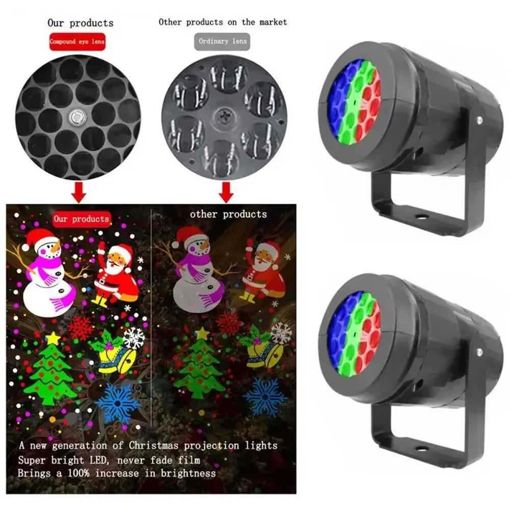 Christmas Snowflake LED Projector Light