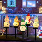 Christmas Snowman Solar Stake Light