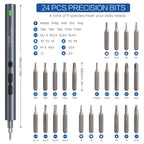 Rechargeable Electric Precision Screwdriver Set, 62 in 1