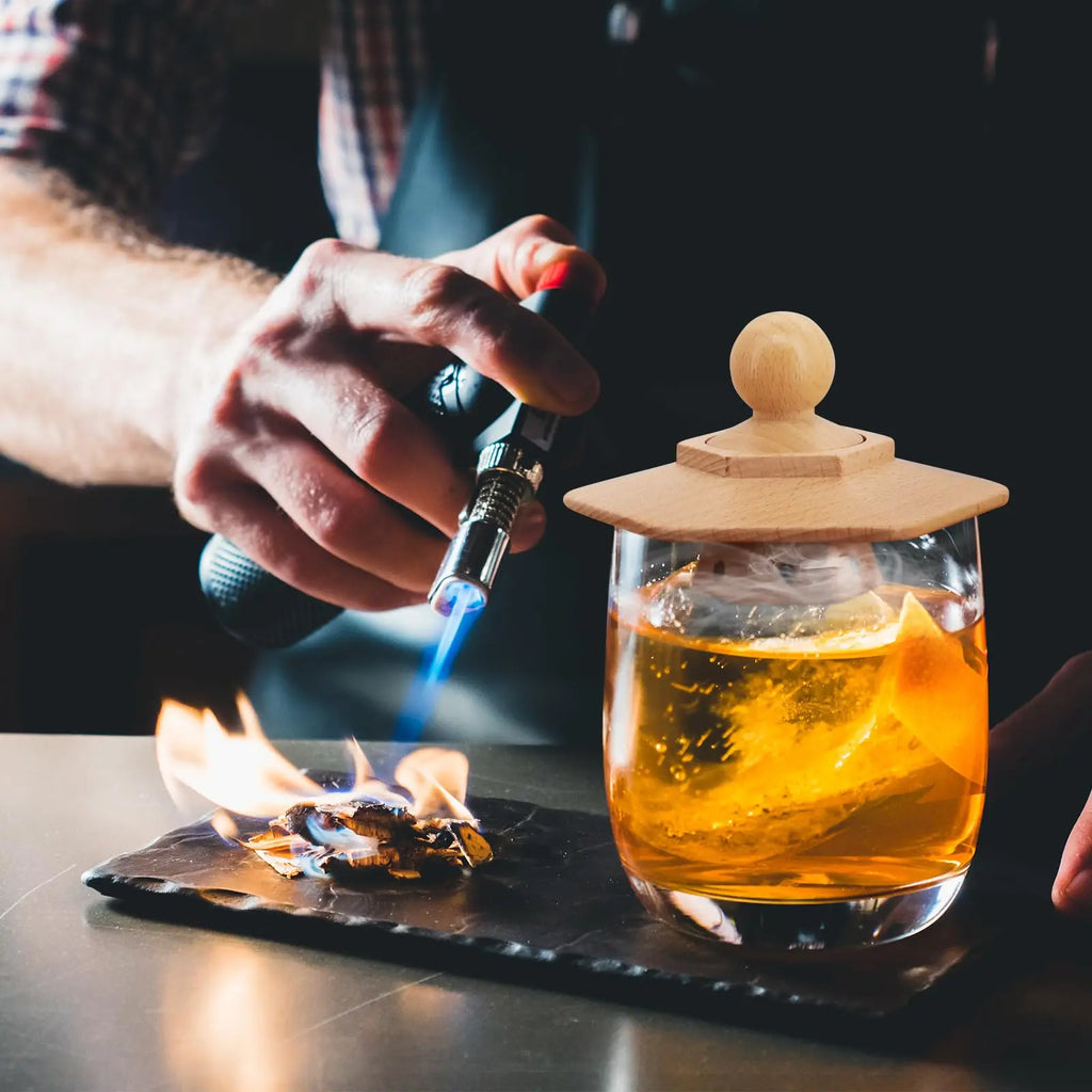 Wooden Cocktail Smoker Kit for Whisky - Wood