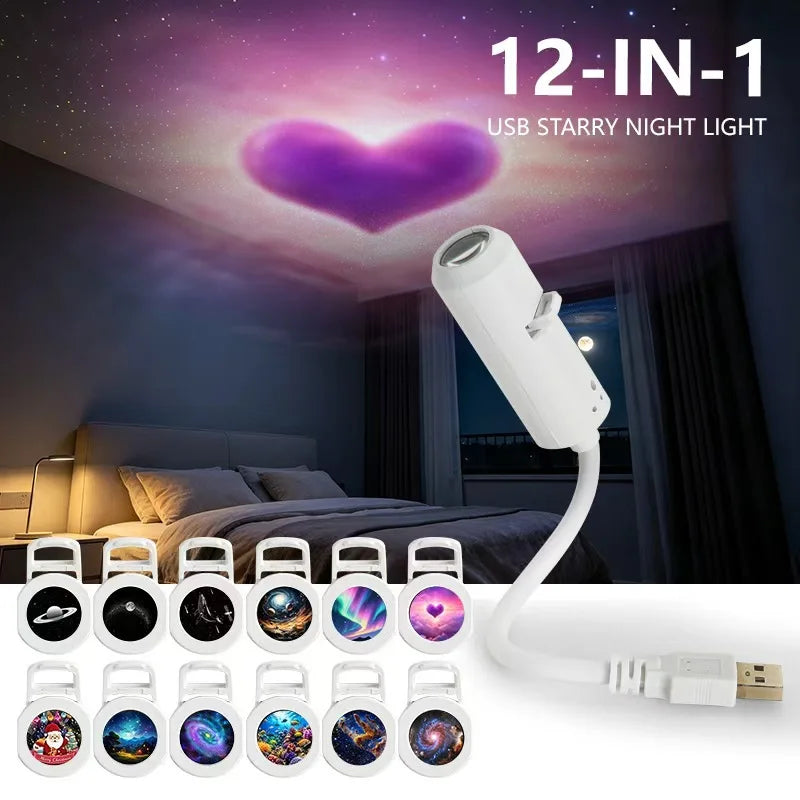 USB Starry Sky Projector Night Light