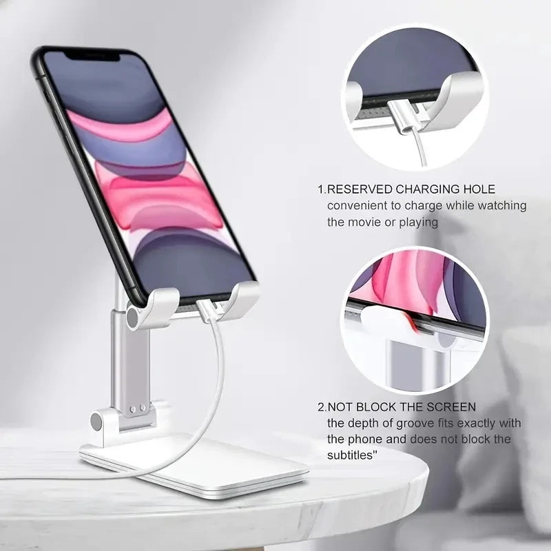 Adjustable Desk Phone and Tablet Stand