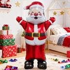 Standing Waving Santa Claus Foil Balloon, 70 Inch
