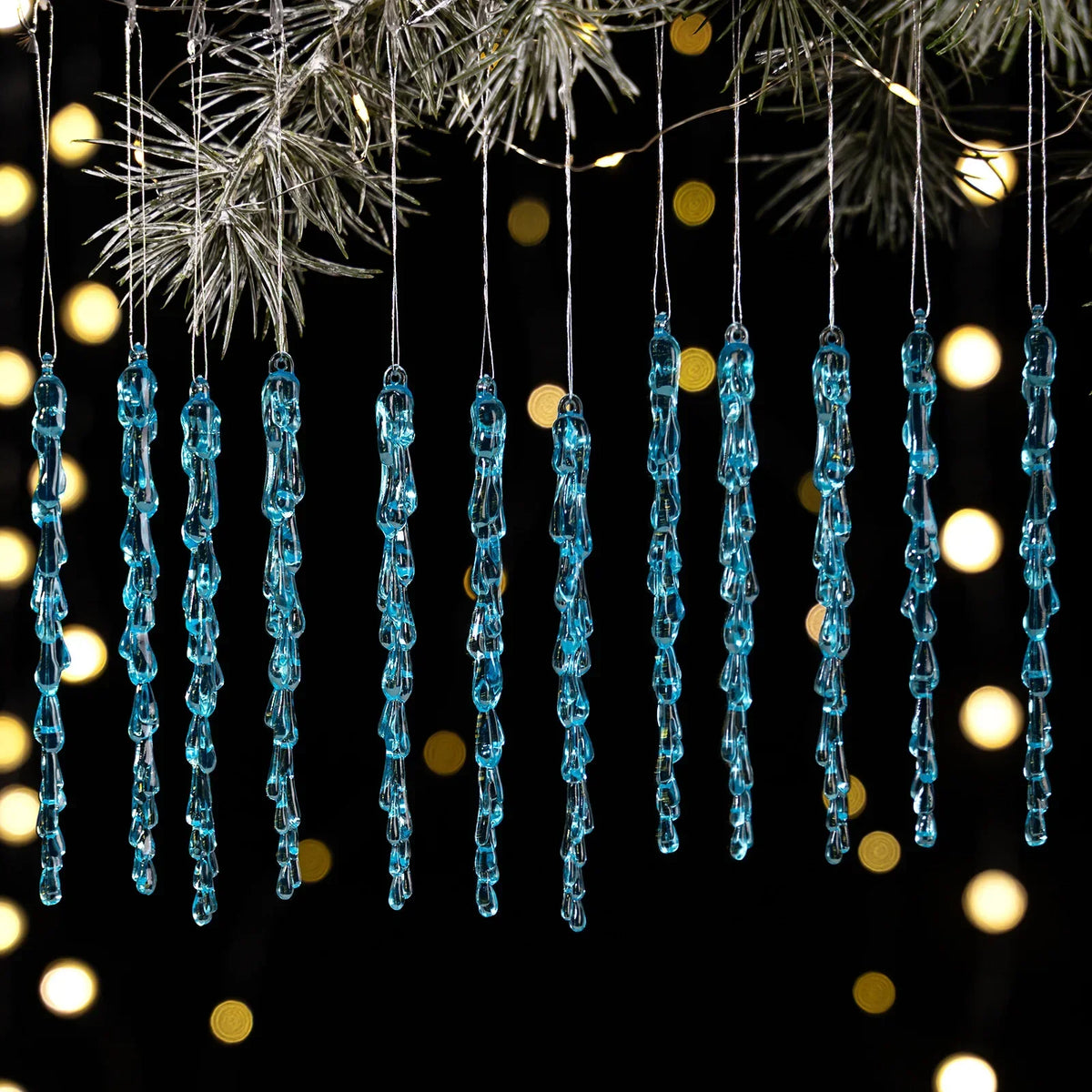 Acrylic Icicle Christmas Tree Ornaments