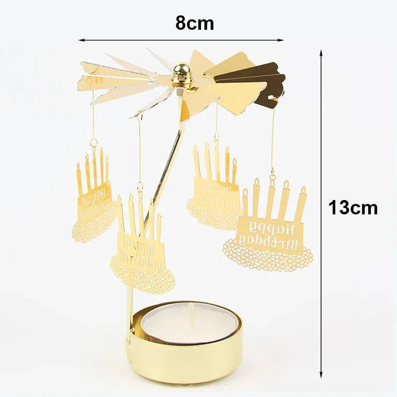 Christmas Rotating Tealight Candle Holder