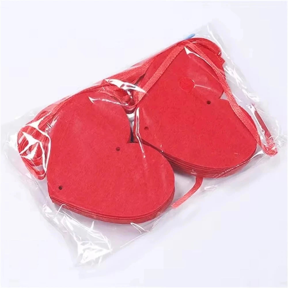 Heart Garland for Valentine's Day, 3 m String - Polyester