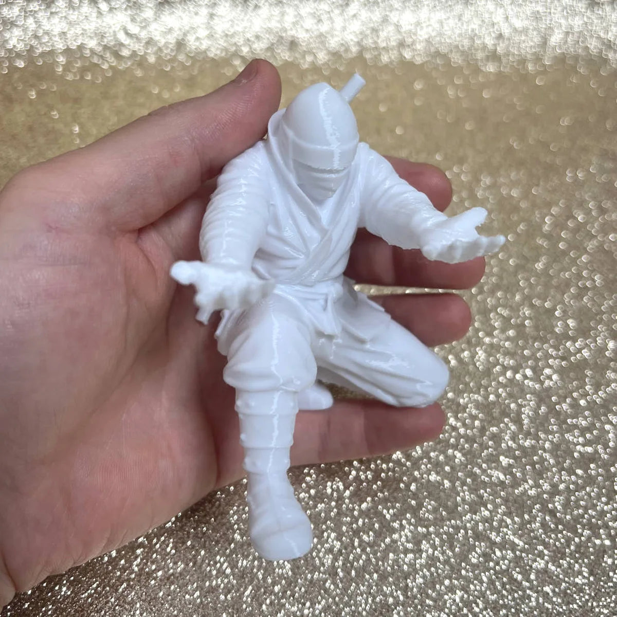 Miniature Ninja Pen Holder Desk Ornament