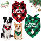 Christmas Dog Bandana Triangle Scarf