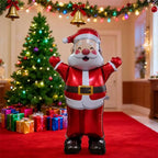Standing Waving Santa Claus Foil Balloon, 70 Inch