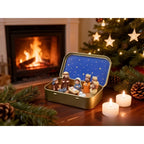 Mini Nativity Set in Iron Box, Pocket-Size
