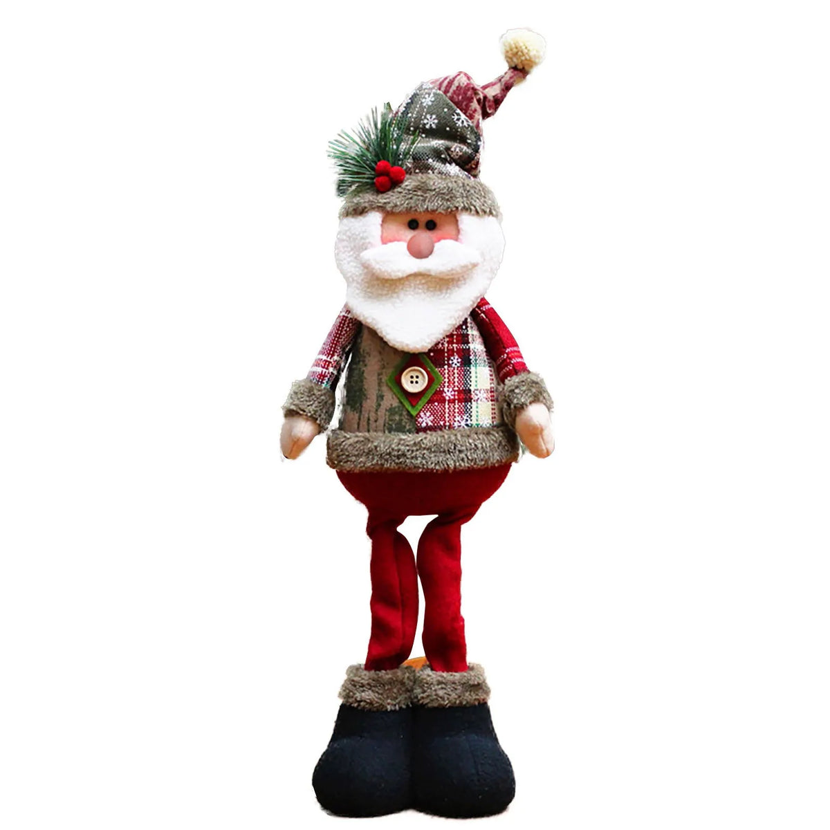 Long-Legged Plush Christmas Decorations, Santa, Snowman and Reindeer
