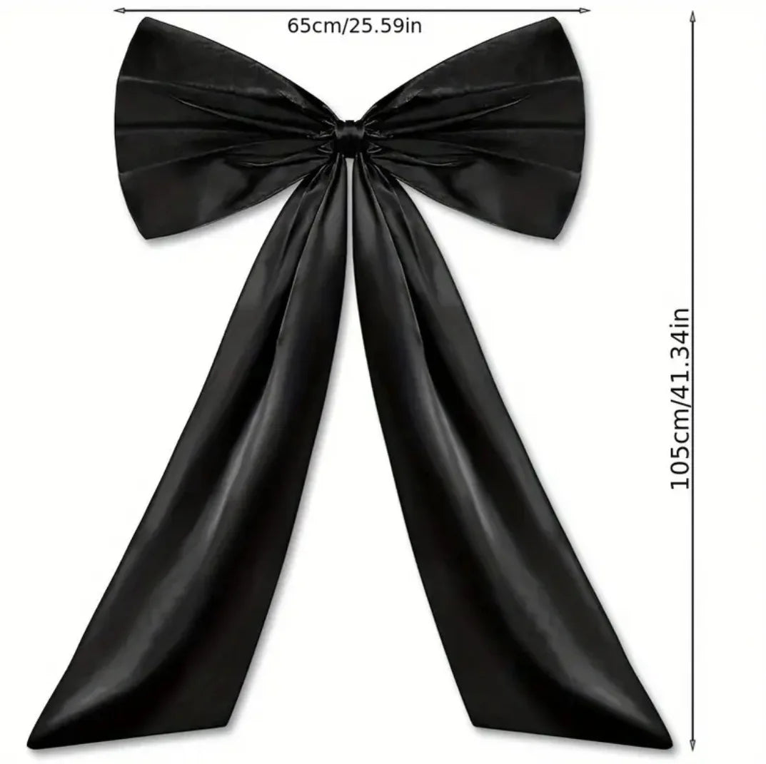 Large Satin Bow Christmas Tree Topper