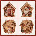 Pearl Art Christmas House Ornament Kit