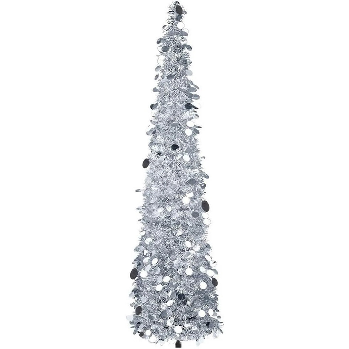 Foldable Spiral Tinsel Christmas Tree