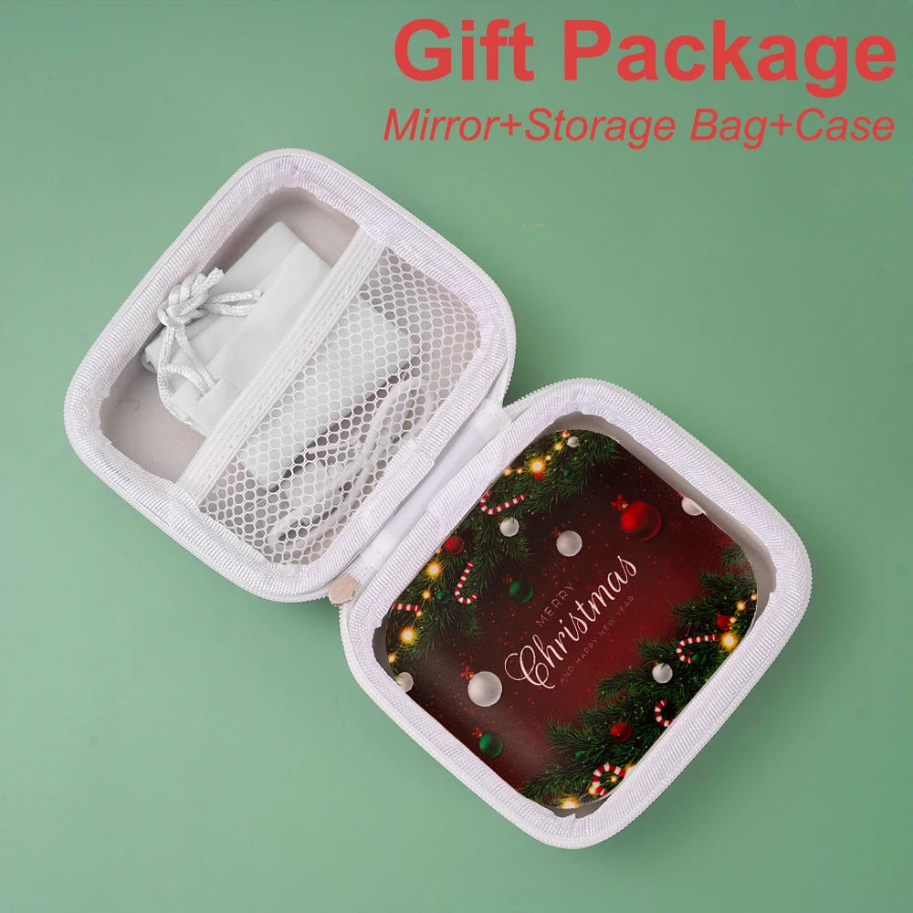 LED Compact Makeup Mirror, Folding Pocket Size