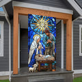 Christmas Nativity Scene Door Banner - Polyester