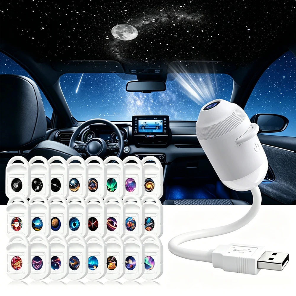 USB Car Roof Star Projector Light - ABS