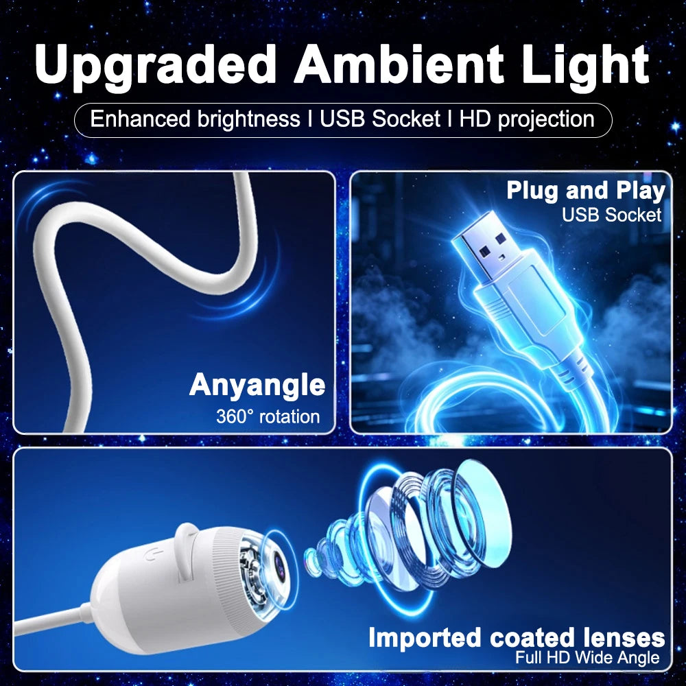 USB Car Roof Star Projector Light - ABS