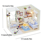 Kitten Miniature House, Wooden 3D Puzzle Kit - Wood