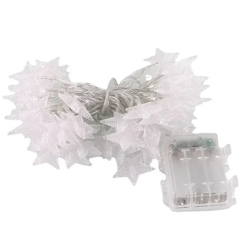 Star Fairy Lights, Battery Operated - Warm white