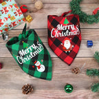 Christmas Dog Bandana Triangle Scarf