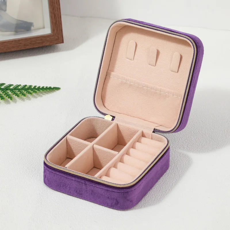 Velvet Travel Jewellery Box - for Women
