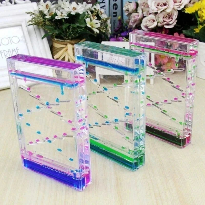 Liquid Motion Hourglass Timer, Oil Drop Desk Ornament - Resin