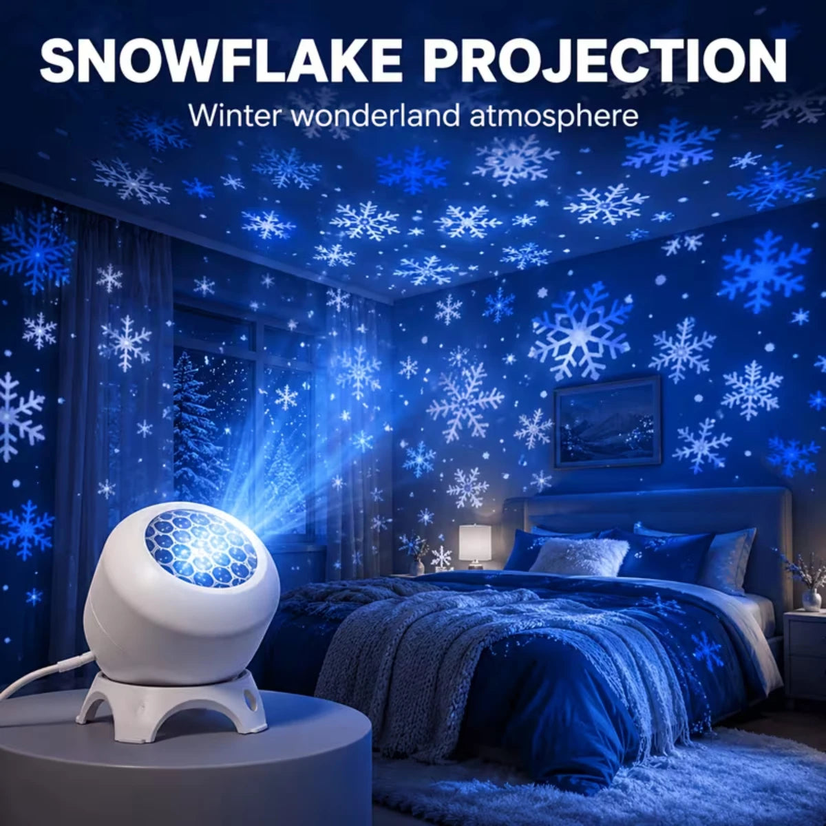 LED Christmas Projector Night Light