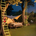 Santa Climbing Ladder Christmas LED Light