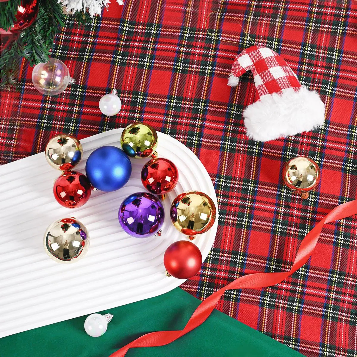 24-Piece Shatterproof Christmas Bauble Set