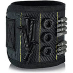 Magnetic Wristband for Screws, Nails and Drill Bits - Black