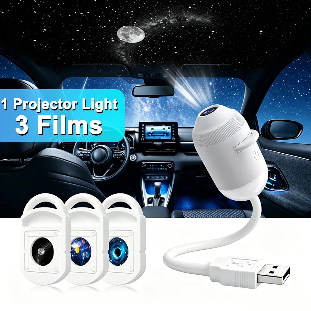 USB Car Roof Star Projector Light - ABS