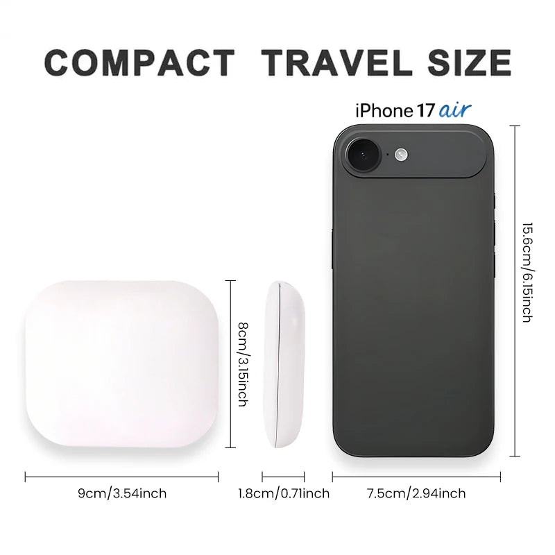LED Compact Makeup Mirror, Folding Pocket Size