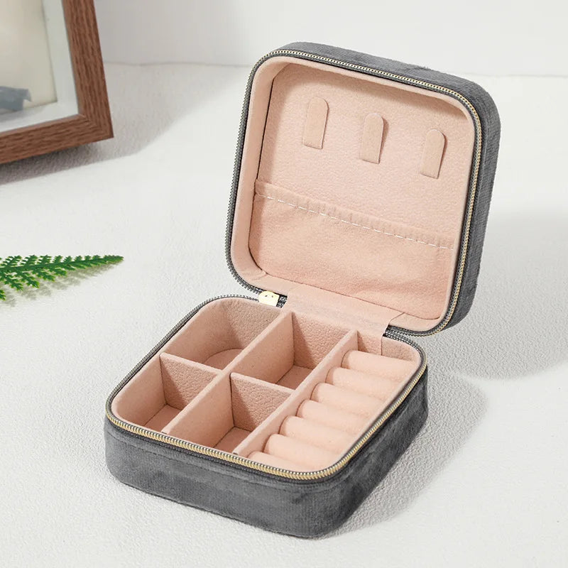 Velvet Travel Jewellery Box - for Women