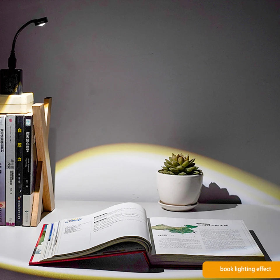 USB Sunset Projection Lamp for Bedroom Walls - ABS+Glass