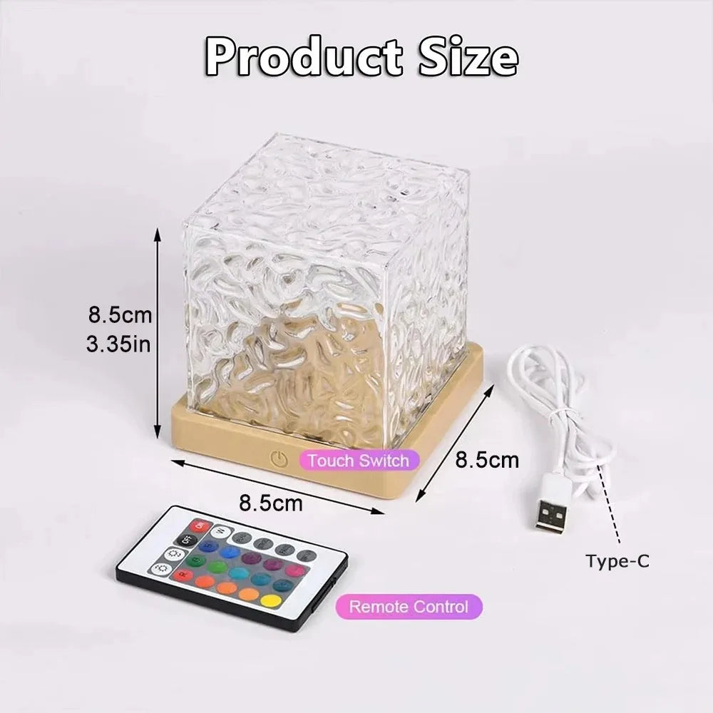 Ocean Wave Projector Night Light with Remote - ABS