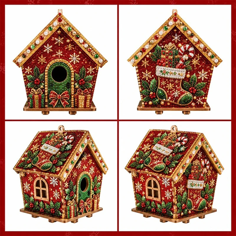 Pearl Art Christmas House Ornament Kit