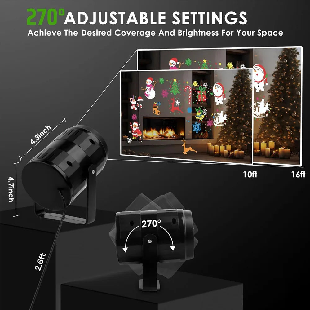 Christmas Snowflake LED Projector Light