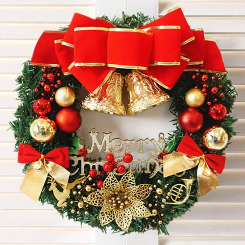 Handmade Artificial Christmas Wreath for Door or Window - Polyester