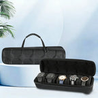 5 Slot Watch Box, Portable Watch Travel Case - Mixed Materials