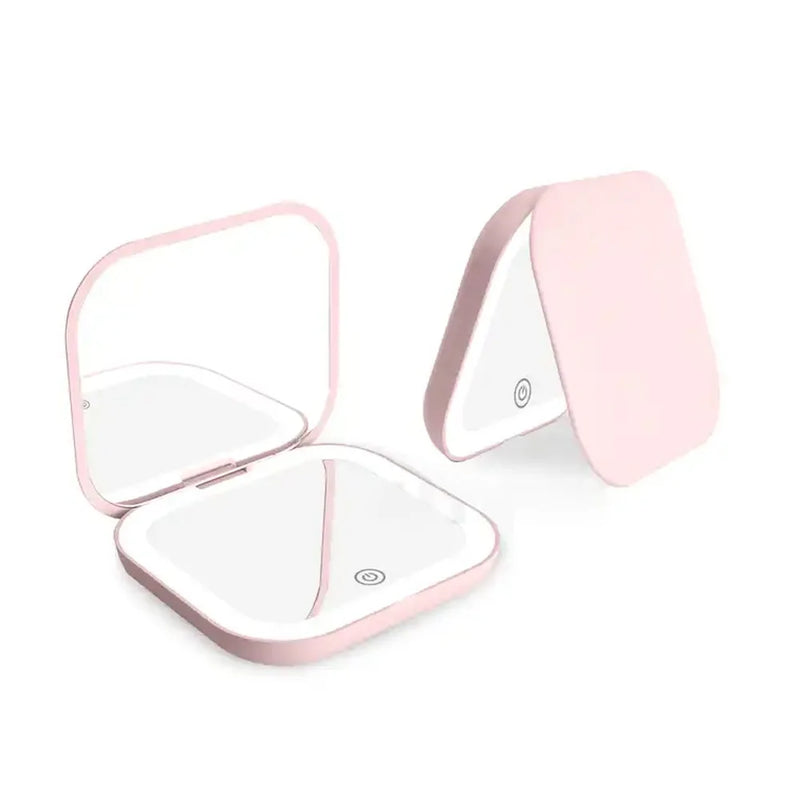 LED Compact Makeup Mirror, Folding Pocket Size